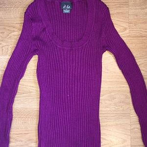 purple long sleeve